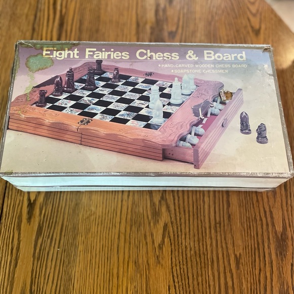 Vintage Eight Fairies Chess & Board Game, Unisex, Home - Picture 2 of 6